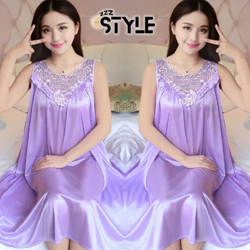 ZzzStyle Daster Satin Brokat Korea Terkini Motif Bunga Lace Import 1041