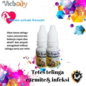 Obat Tetrading Vichady untuk Telinga Kucing dengan Aturan Pakai 3-5 Tetes Pagi dan Sore