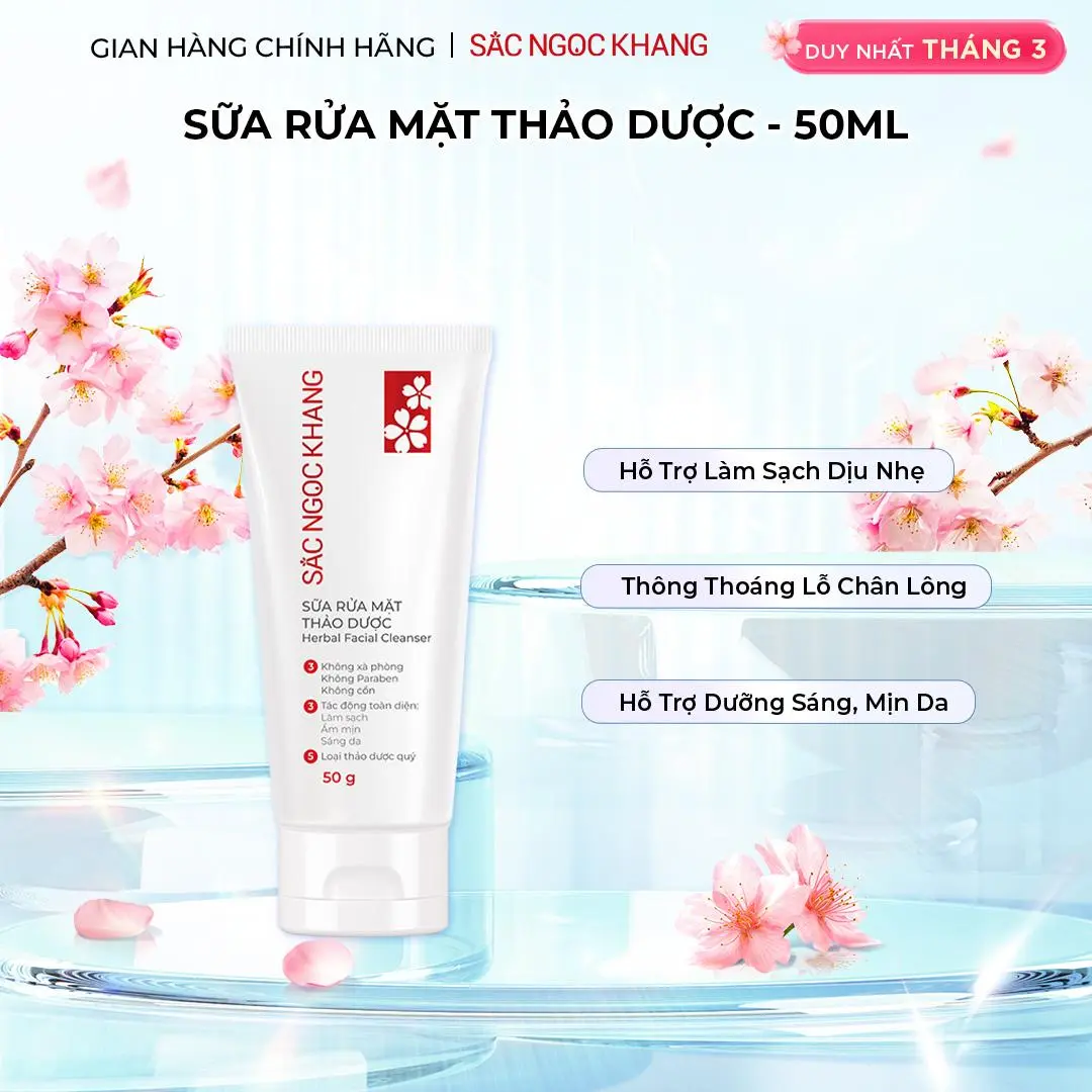 Sữa Rửa Mặt Thảo Dược Sắc Ngọc Khang Làm Sạch Dịu Nhẹ - Hỗ Trợ Da Mềm Mịn Hạn Chế Khô Da 2PL | BigBuy360 - bigbuy360.vn Sữa Rửa Mặt Thảo Dược Sắc Ngọc Khang Làm Sạch Dịu Nhẹ - Hỗ Trợ Da Mềm Mịn Hạn Chế Khô Da 2PL | BigBuy360 - bigbuy360.vn