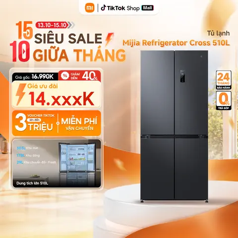 Tủ lạnh Xiaomi Mijia 510L｜-1°C đến 5°C* vùng nhiệt độ có thể điều chỉnh | Bảo hành 2 năm