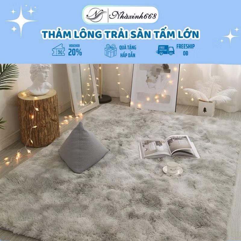 Thảm Lông Trải Sàn Decor Phòng Khách & Phòng Ngủ Kích Thước 1m6-2m 1m8-2m 2m-2m2 Thảm Trải Bàn Trà Sofa Chất Liệu Lông Tiện Ích Cho Nhiều Mục Đích Sử Dụng