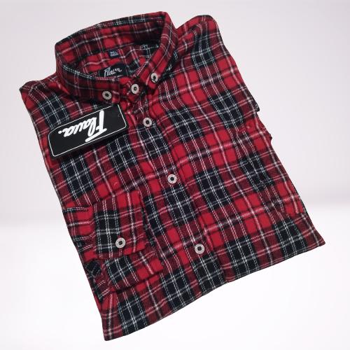 KEMEJA FLANEL PRIA LENGAN PANJANG MOTIF GARIS-GARIS DISTRO PREMIUM IMPORT 1