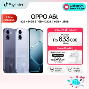 [BARU] OPPO A6t 4GB+64GB/128GB & 6GB+128GB Online Exclusive Smartphone [Snapdragon 685, 6500mAh Large Battery, 120Hz Ultra High Refresh Rate]