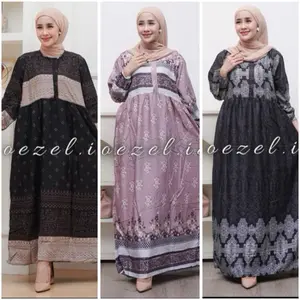 MAHIRA MIDI DRES, gamis midi simple busui friendly bahan rayon viscose fashion muslim wanita
