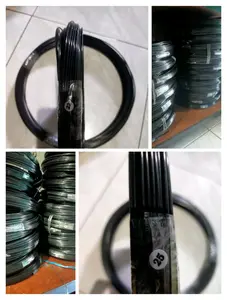 Ruji sangkar fiber hitam GLossy mengkilap Ukuran 2,2 mm 2,5 mm 3 mm dan 4 mm