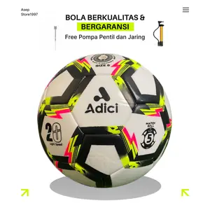 Bola Sepak Size 5 Berbagai Merek, 1 Paket Gratis Pompa Pentil dan Jaring Outdoor Ball