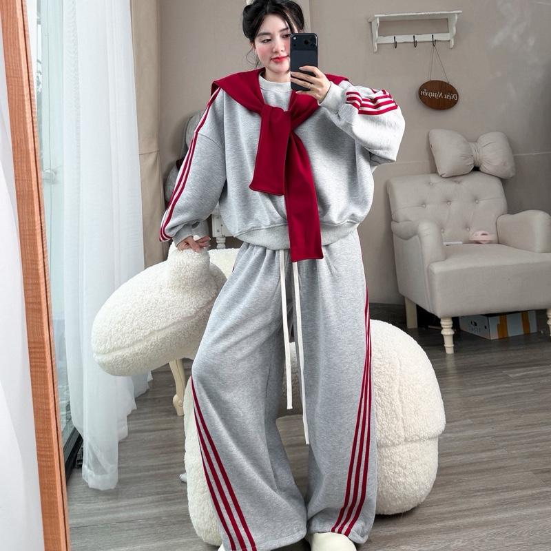 SÉT BỘ THU ĐÔNG nỉ basic hàn quốc kiểu dáng unisex hót trend