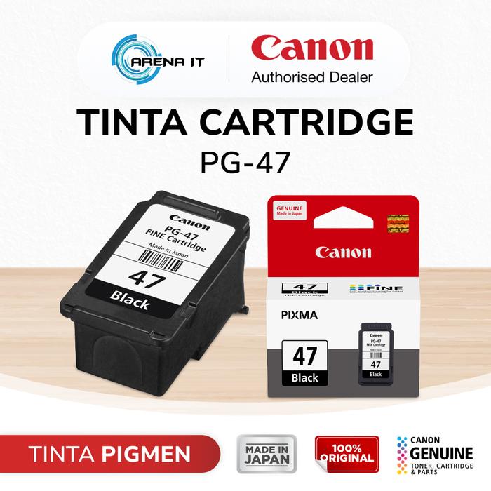Gambar Tinta Original Canon 47 Black PG47 - Tinta Canon E410 E470 E3170 E470 E4570 - Tinta Cartridge Katrid dari Canon Authorized by Arena Kota Administrasi Jakarta Timur Tokopedia