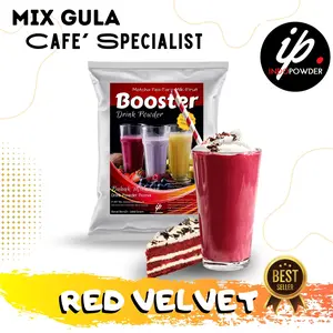 Indopowder - Bubuk Minuman RED VELVET / REDVELVET 1kg Serbuk Untuk Cafe, Waralaba dan Usaha Minuman Kekinian