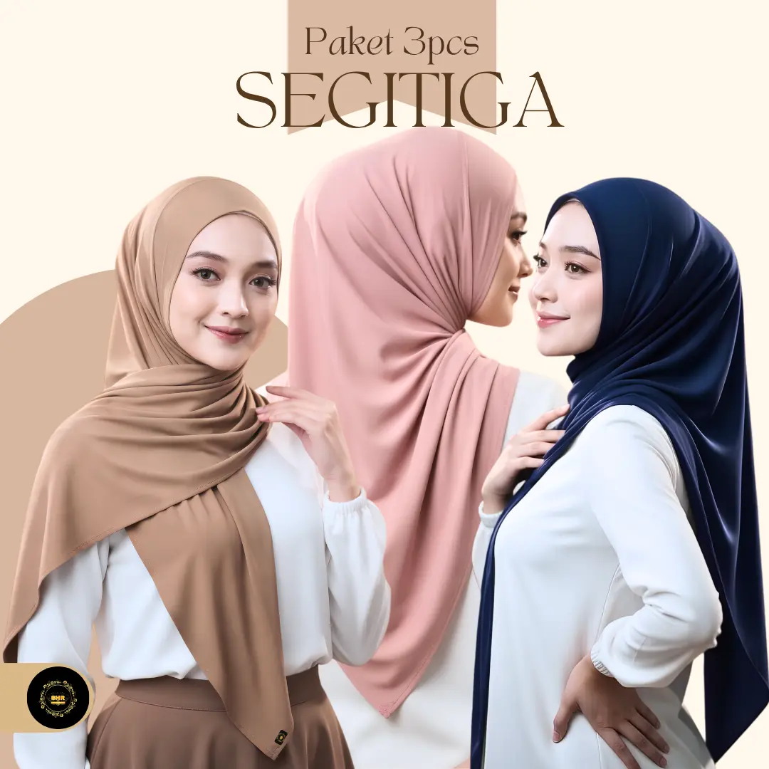 PAKET HEMAT 3pcs! SEGITIGA INSTAN JERSEY label AKRILIK