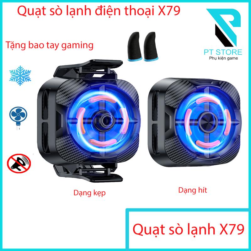  Quạt tản nhiệt sò lạnh Magsafe từ tính cho điện thoại X79 - Siêu lạnh công suất cao 