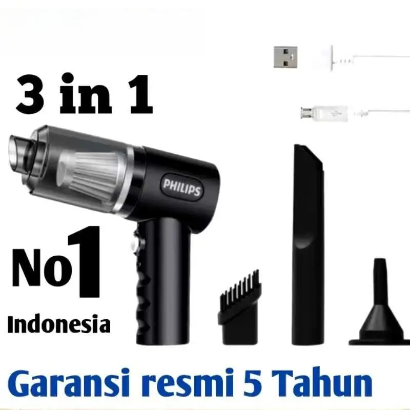 Vacuum Cleaner Mobil Mini USB 3 lN 1 VacuumCleaner Portable Alat Penyedot Debu Serbaguna Rumah