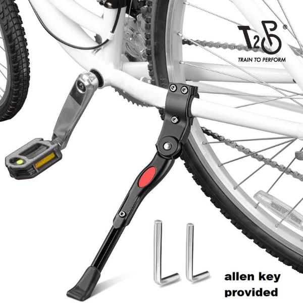 T2P Bicycle Kickstand Kick Stand Bike Side Stand Alloy Adjustable Side ...