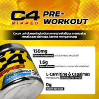 Gambar Cellucor C4 Ripped 30 Serving Pre Workout PWO Suplemen Otot Icy Blue Razz dari XTEND Official Kota Administrasi Jakarta Barat 4 Tokopedia