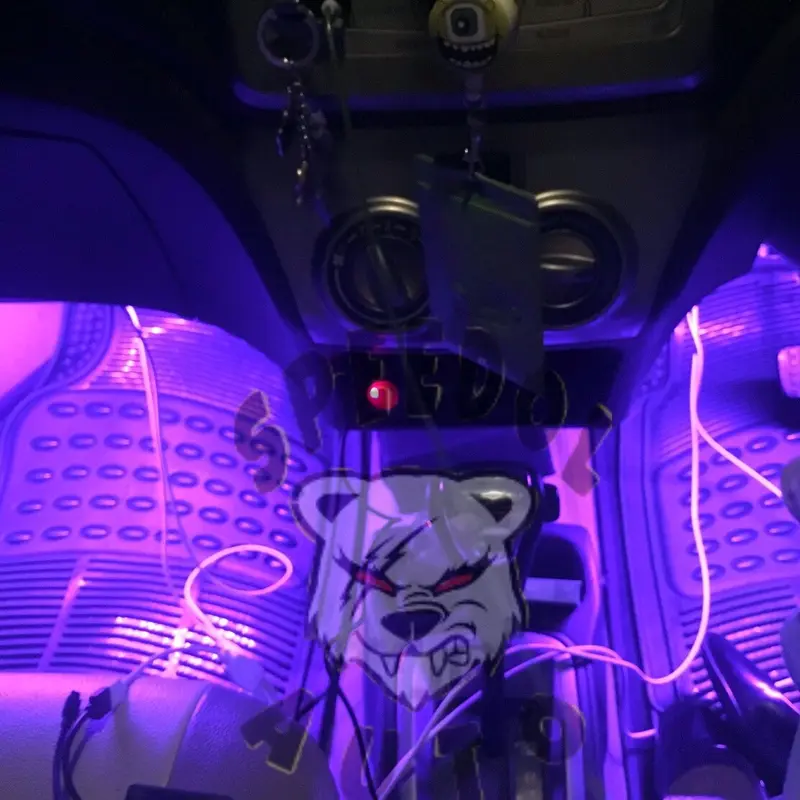 Lampu led kolong dashboard mobil rgb remot lampu led kolong mobil rgb 5
