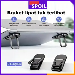Actual COD 2pcs Stand Holder Laptop Notebook Universal Portable Bahan Bisa Dilipat Holder ipad anti panas