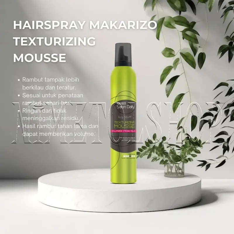 MAKARIZO Professional Salon Daily Texturizing Mousse 376ml VOLUMIZING STRONG HOLD Hair Styling Foam Rambut 1