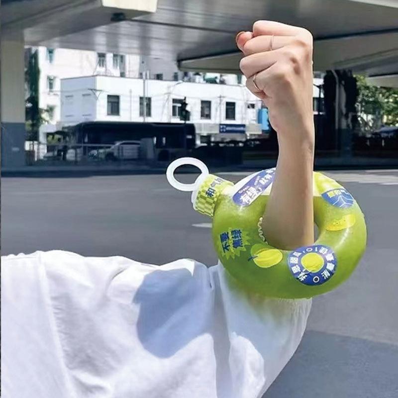 Product Introduction of Youth-friendly Water Bottle Bpa-free Drink Bottle Cute Donut Kids Water Bottle Leak-proof Travel Cup with Handle Ring Anti Fall 54