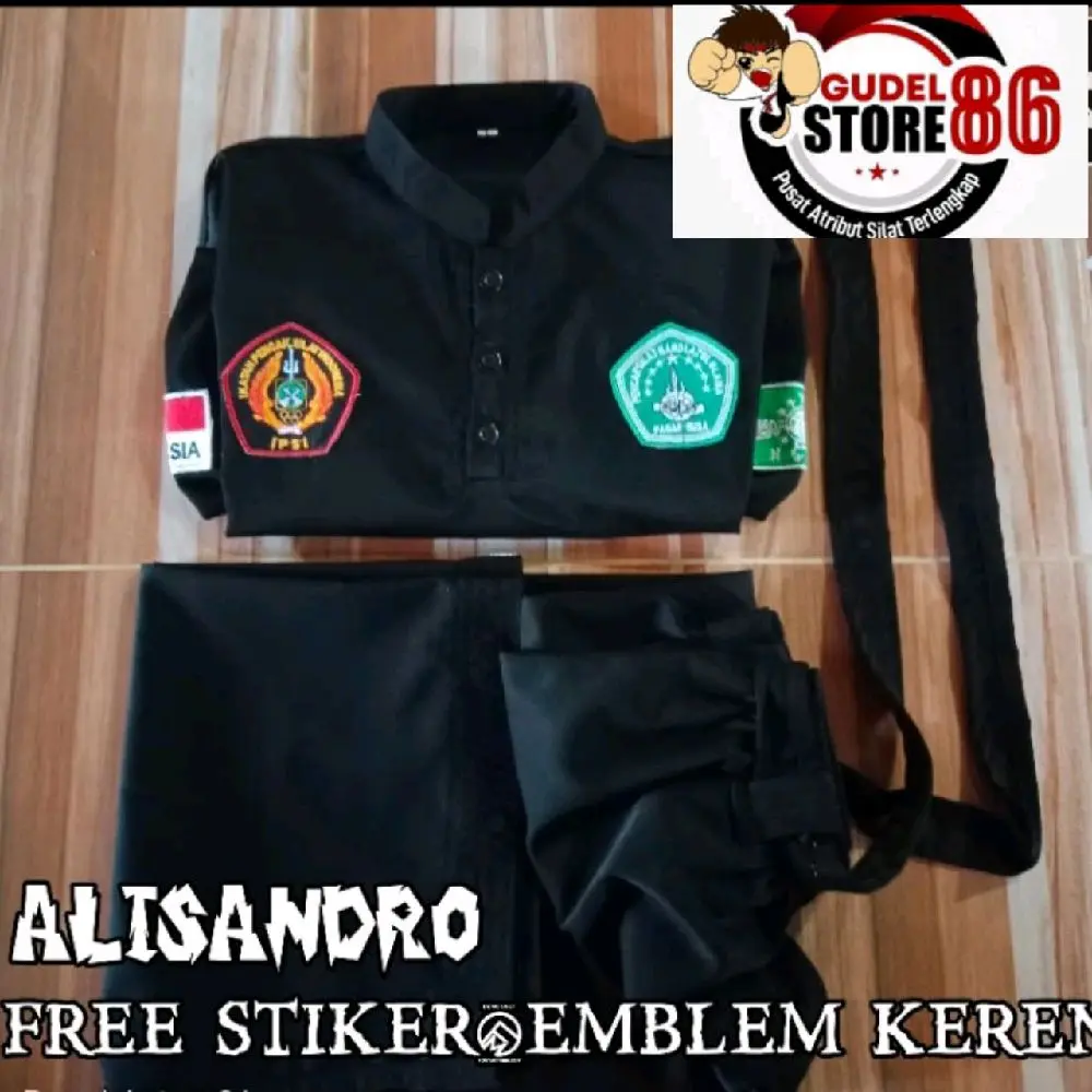 Sakral Pagar Nusa Alisandro Tali Hitam Bahan Berkualitas Milenium Halus Mengkilap Set Lengkap dengan Bonus Stiker Menarik - Boxing, Samsak