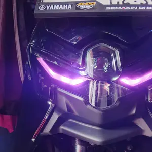 sticker led  alis + sein depan motor  nmax turbo/ nmax neo glosy ada laminasinya  sudah dapat kanan kiri Motorcycle Glosy