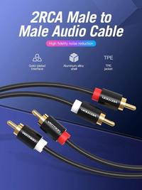 Gambar Kabel Audio RCA 2 Male to 2 Male Hi Fi Sound Kabel TV Speaker - BCU Green, 8 Meter dari XLink Jakarta Kota Administrasi Jakarta Barat 1 Tokopedia
