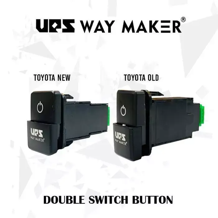 Waymaker Saklar Lampu Sorot Mini Laser Mobil Switch Foglamp 2 Mode Universal Praktis Tahan Air