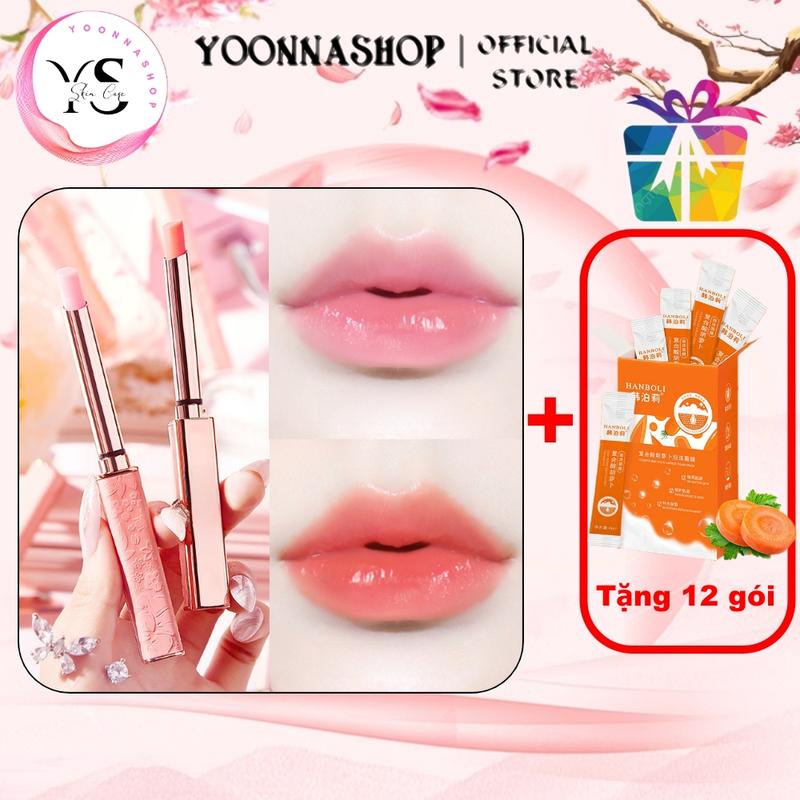 (Tặng 12 gói mặt nạ) COMBO 2 Cây Son Dưỡng Môi Hồng Cam ADAD – Cấp Ẩm, Mềm Môi, Tươi Tắn Tự Nhiên A244