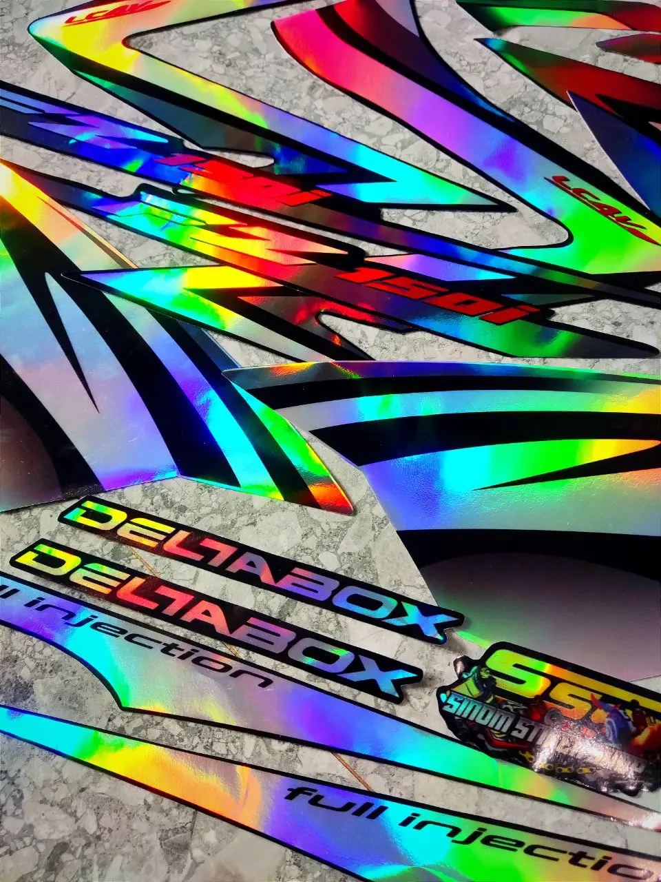 Stiker Striping Variasi Hologram Old Vixion FZ150i Malaysia List Motor Vixion Old FZ 150i