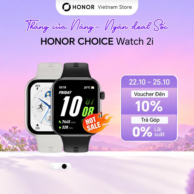 Đồng hồ thông minh Honor CHOICE Watch 2i, Màn hình 1.85 inch AMOLED, Pin 14 ngày, Nghe gọi Bluetooth, Bảo Hành 12 Tháng