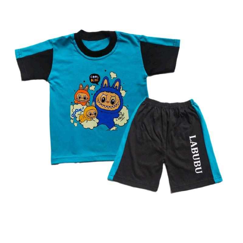 setelan kaos anak bahan combed 1