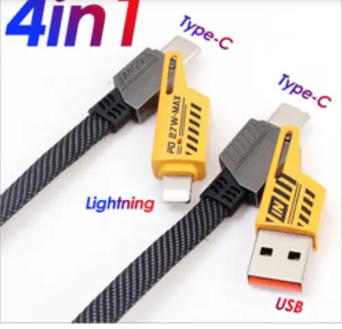 Kabel data 4in1 multifungsi fast charging / kabel 4in1 / kabel data fast charging 4in1