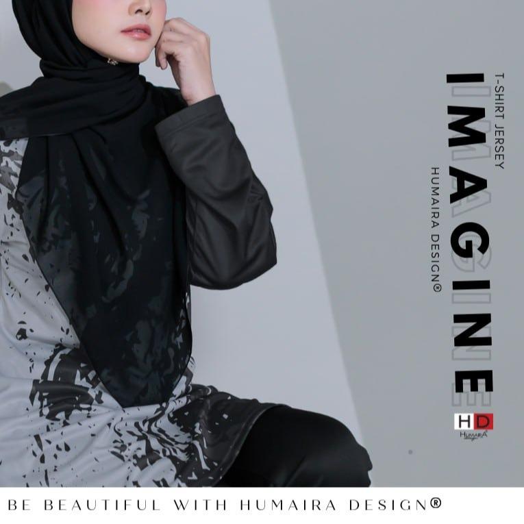Imagine - T shirt Jersi Muslimah Humaira Design (Saiz S-3XL) Clothing ...