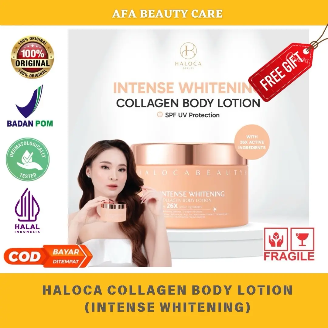 ️READY️ HALOCA BIBIT COLLAGEN BODY LOTION (SPV UV PROTECTION)