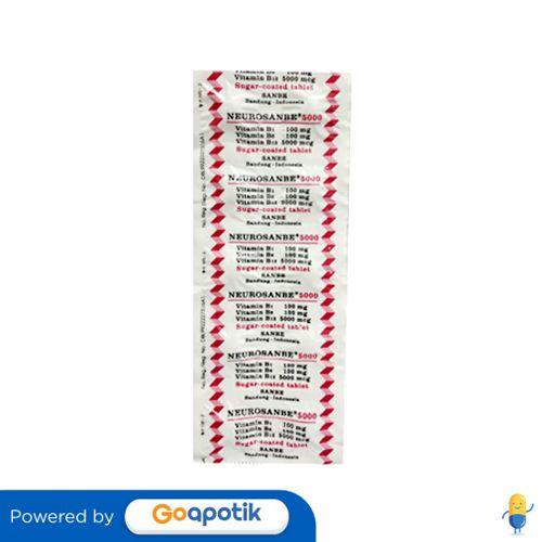 Gambar NEUROSANBE 5000 STRIP 10 TABLET dari Apotek Favorit By GoApotik Kota Administrasi Jakarta Pusat Tokopedia