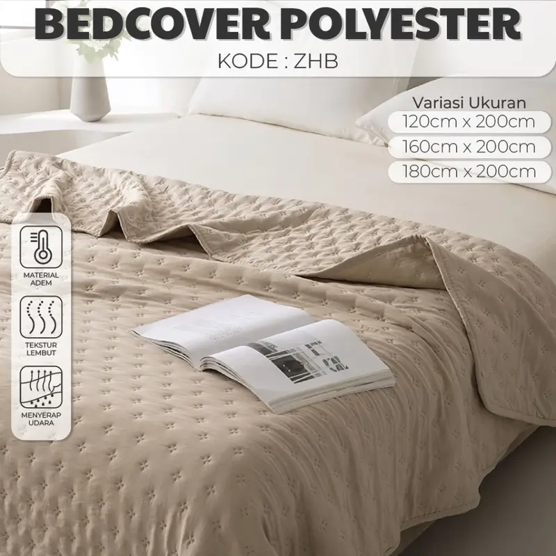 UNIK BANDUNG Selimut Bedcover Only Warna Pastel Ukuran Double Plain Motif Polos Bedcover Minimalis MURAH-ZHB 0