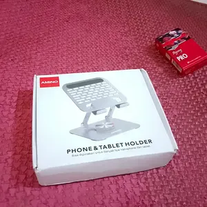AMINO Tablet Stand Holder Foldable 360 Rotatable Stand Holder Multifunction Aluminum Alloy Untuk Tablet Phone / Universal Tablet Desktop Stand Di Lipat
