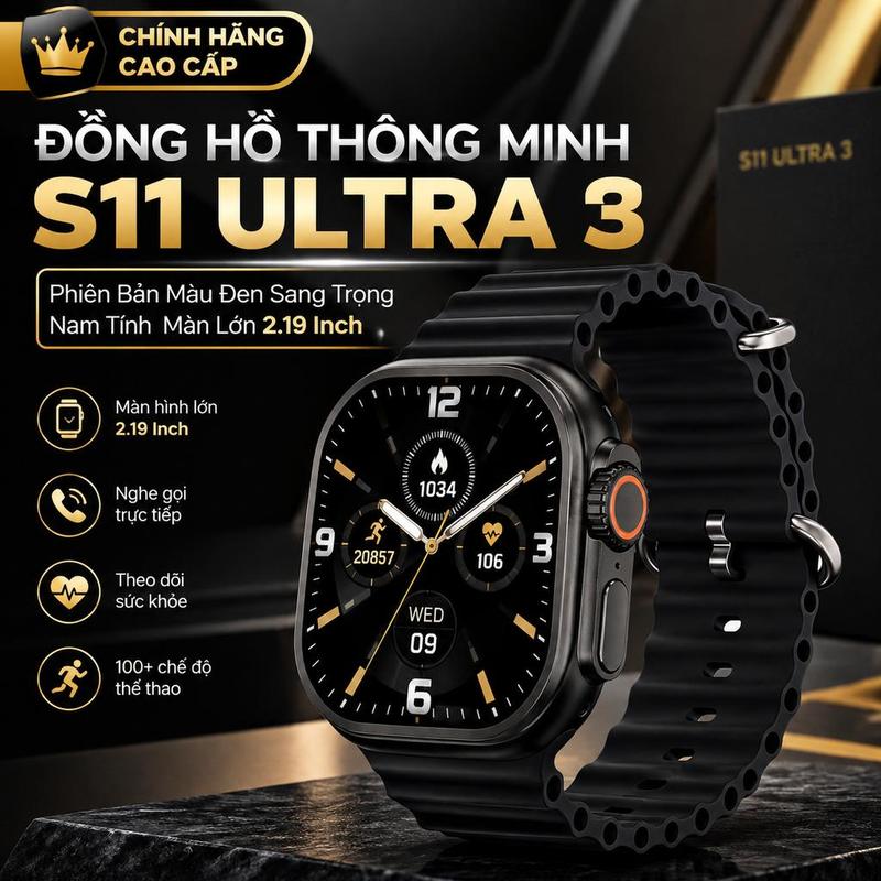 Đồng Hồ Thông Minh Hỗ Trợ Tiếng Việt Nghe Gọi Bluetooth Âm Thanh HD Màn Hình Cong Tràn Viền Theo Dõi Nhịp Tim Giấc Ngủ Nhận Thông Báo Tin Nhắn Phong Cách Doanh Nhân Sang Trọng Pin Trâu Sạc Từ Tính Kháng Nước Đi Mưa