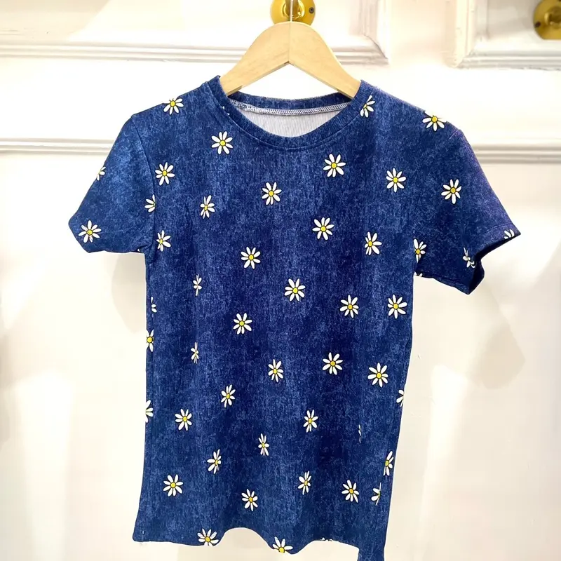 Kaos Denim Wanita Cantik Premium 1