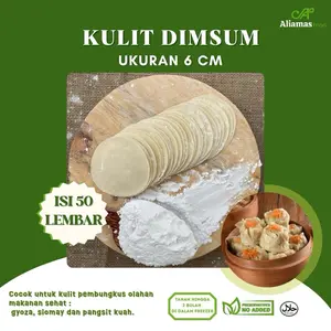 kulit Dimsum UK. 6 cm isi 100 lembar
