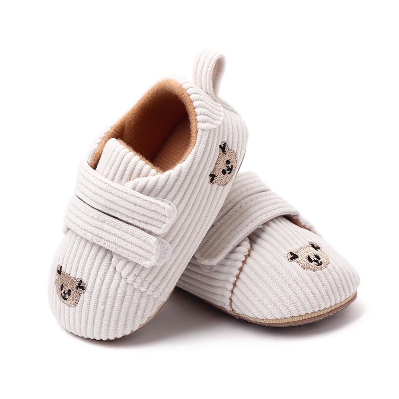Product Introduction of 2023 Spring Embroidered Baby Bear Shoes with Velcro Stripe Children's Shoes and Walking Shoes 12