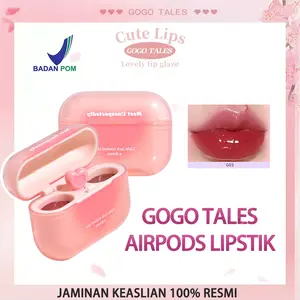「BPOM」COD | Lipstik Cloud Sense Duplex Lip Glaze Dual Colour Lip Glaze Headphone Lip Glaze liptint gogo tales lip tint airpod gogo tales  cloud sensation gogo tales  tint gogo tales  poetic Lipstick TK621