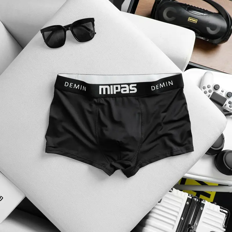 Combo 5 Quần Sịp Boxer nam full đen, Quần Xì nam cao cấp thun lạnh co dãn 4 chiều thấm hút mồ hôi tốt phù hợp với vận đồng nhiều T118 (che tên sản phẩm khi giao hàng) Quần Lót Nam 1