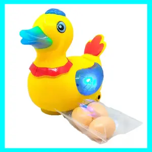 Mainan Bebek Bertelur Bisa Jalan Bump And Go Musik Dan Lampu - Mainan Bebek