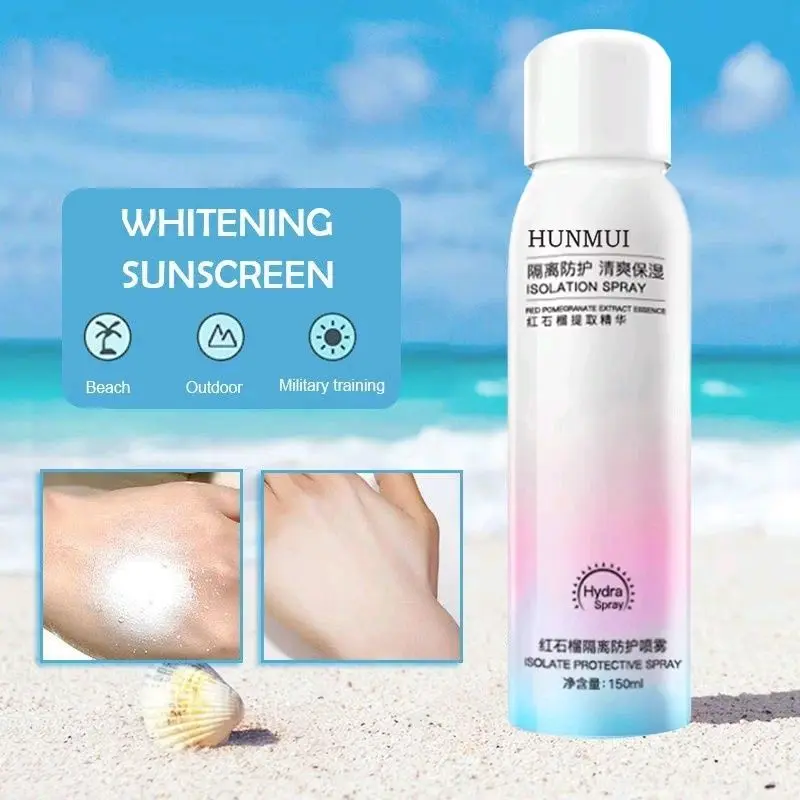 HUNMUI Spray Pemutih Tubuh Mencerahkan Menyegarkan Kulit Cream Whitening Body Spray
