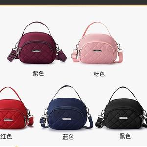 Beg Mini, Bahu Tunggal, Serba guna, Gaya Kasual, Diperbuat daripada Kain Oxford, Untuk Wanita, dengan Dompet Telefon dan Syiling, Kain Nilon Bercetak, Beg Silang Bags Handbags