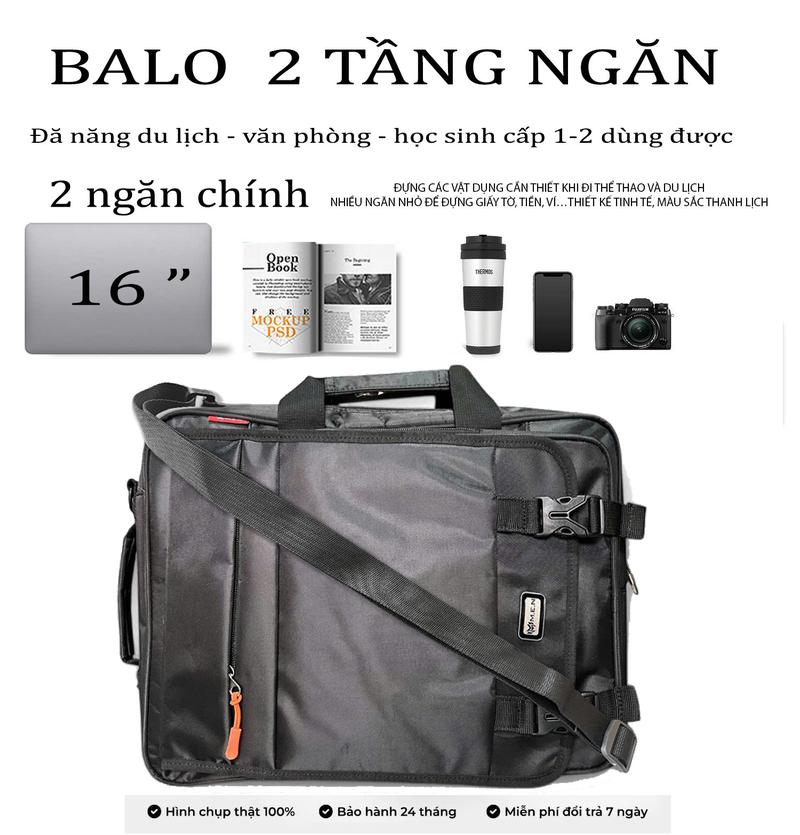 Product Introduction of cặp đă năng học sinh văn phòng Calm down CÓ NGĂN NƯỚC FLK {SANG TRỌNG} Nam Bag 11