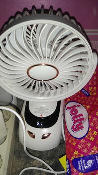 Product Review of Youcomm 15000 mAh Kipas Angin USB Clip Mini Fan Rotating Kipas Angin Meja Mini Jepit Portable LED Display Portable Fan Aromaterapi Kipas Angin N33 from 💜**💜 0