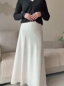 SIKA SKIRT / Rok Panjang Flowy Bahan Twill Premium