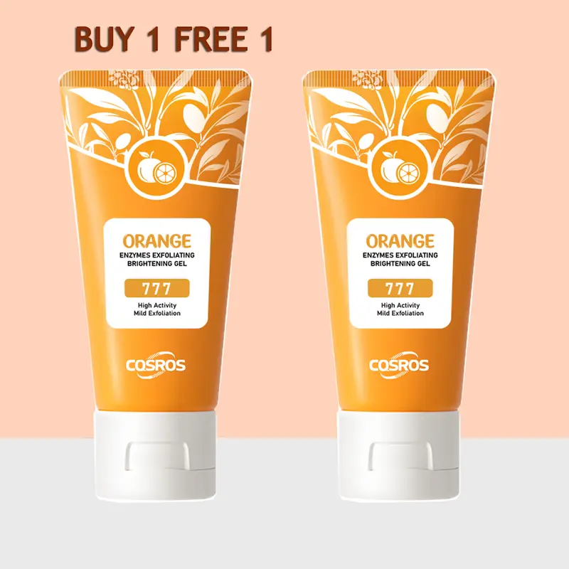 Gel tẩy tế bào chết cho mặt 50ml Dưỡng ẩm Làm trắng Tẩy tế bào chết Chứa Curry Orange Tẩy tế bào chết Làm sạch Kem chăm sóc da 0