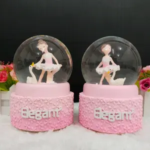 Snowball Pajangan Bola Musik Air Bola Musik Salju Large (XL 100) Ballerina Elegant Salju Otomatis